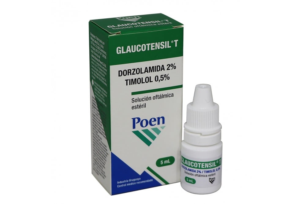 Glaucotensil Solucion Oftalmica T 25 / 0.5%  Caja Con Frasco Gotero Con 5 Ml