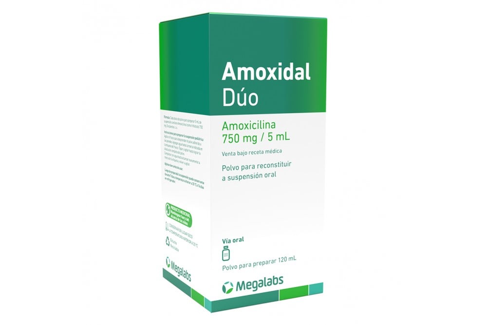 Amoxidal Duo 750 Ml/5 Ml Para Preparar 120 Ml