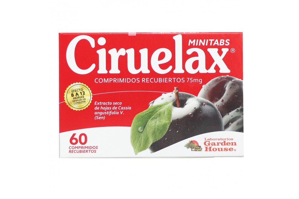 Laxante Ciruelax 75 Mg Minitabs 60 Comprimidos Recubiertos