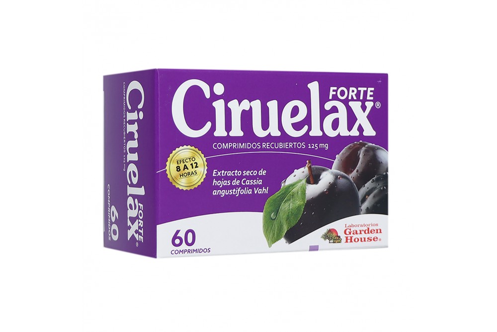 Laxante Ciruelax Forte 125 Mg 60 Comprimidos