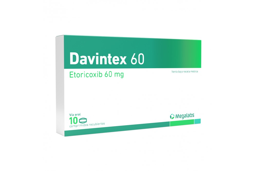 Davintex 60 Mg Vía Oral 10 Tabletas Recubiertas