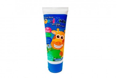 Crema Dental Oral Kids Sabor Chicle sin Fluor 75 Ml