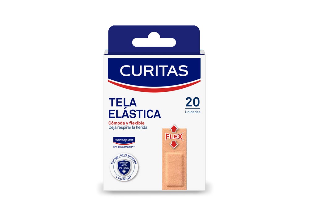 Curas Tela Elastica Curitas 20 Unds