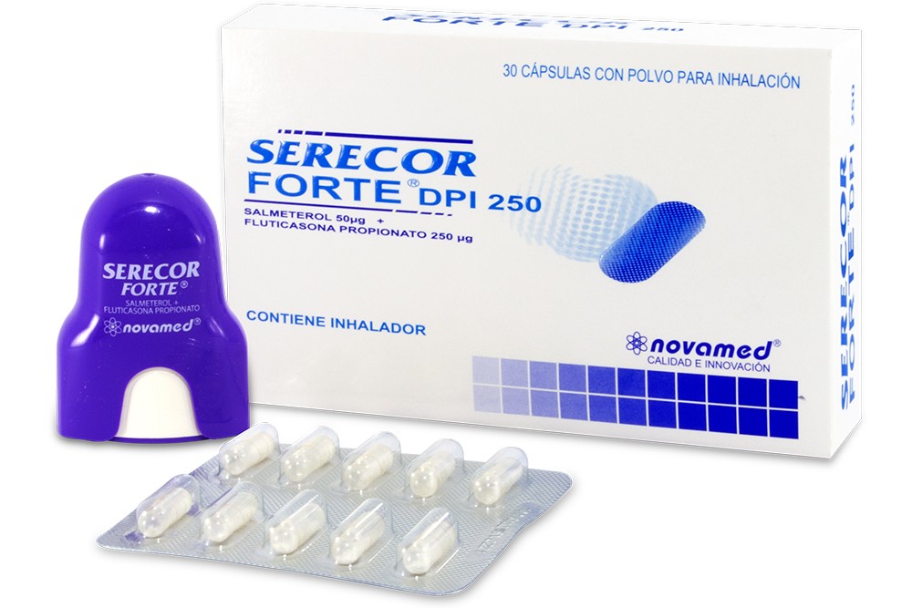 Serecor Forte DPI 250 Con Inhalador 30 Cápsulas con polvo para inhalación