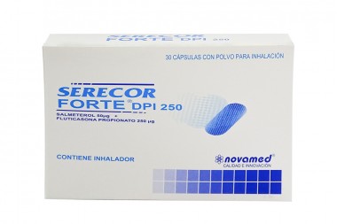 Serecor Forte DPI 250 Con Inhalador 30 Cápsulas con polvo para inhalación