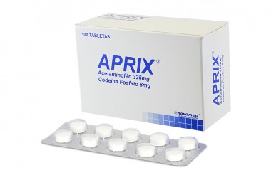 Aprix 325 Mg / 8 Mg 100 Tabletas