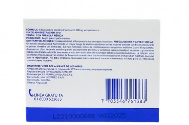 Funex 200 Mg 4 Cápsulas