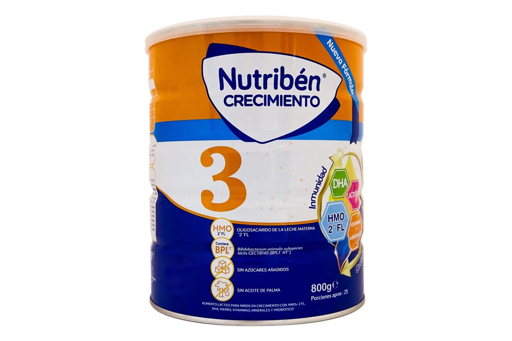 Alimento Lacteo Nutriben Crecimiento 3 800 G