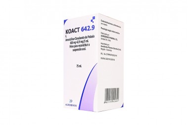 Koact 642.9 Mg Polvo Para Constituir Una Suspensión Oral 75Ml