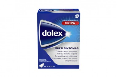 Dolex Gripa Multi Síntomas 48 Tabletas