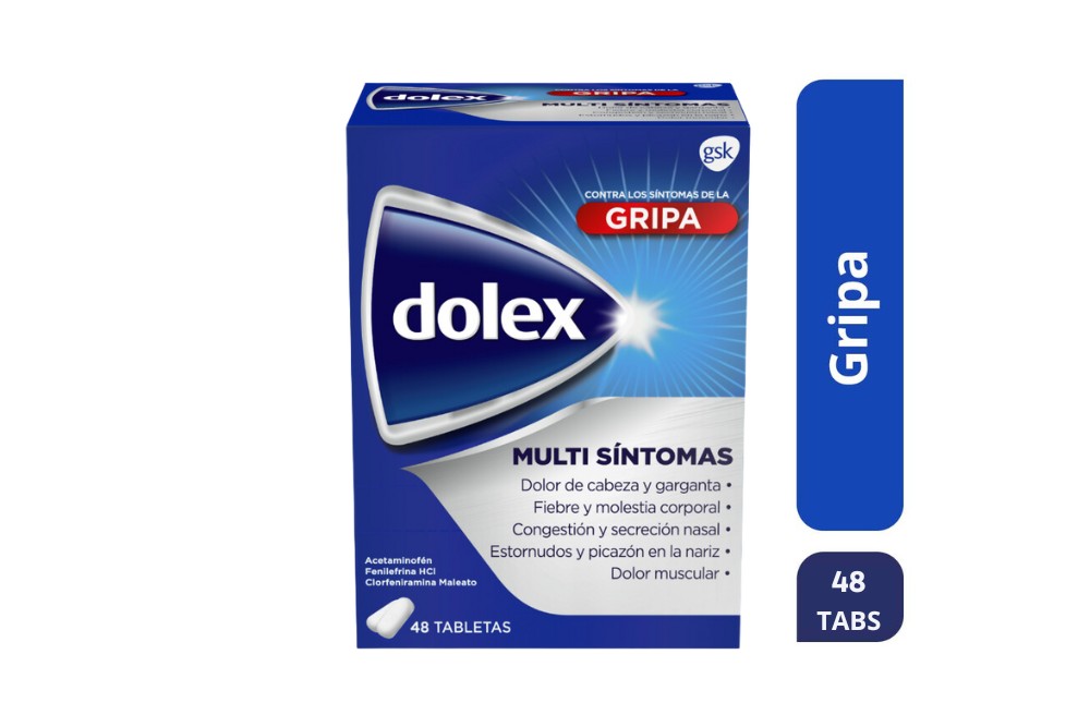 Dolex Gripa Multi Síntomas 48 Tabletas