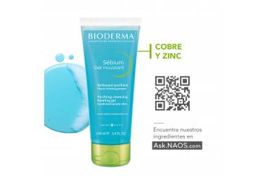 Gel Limpiador Sebium Gel Moussant Bioderma 100 Ml