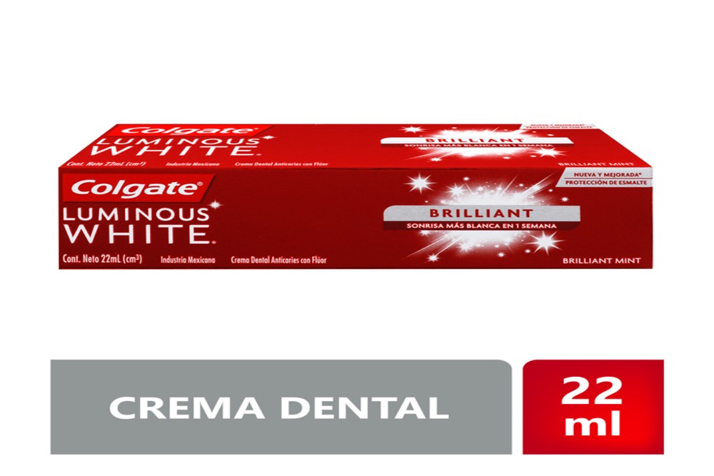 Crema Dental Colgate Luminous White 22 Ml