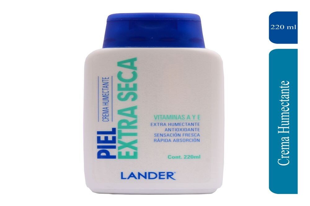 Crema Humectante Lander Piel Extra Seca 220 Ml