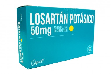 Losartán Potásico 50 Mg Laproff Caja Con 300 Tabletas