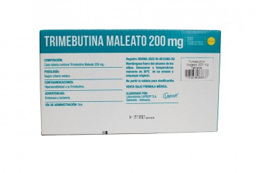 Trimebutina Maleato 200 Mg Caja Con 300 Tabletas