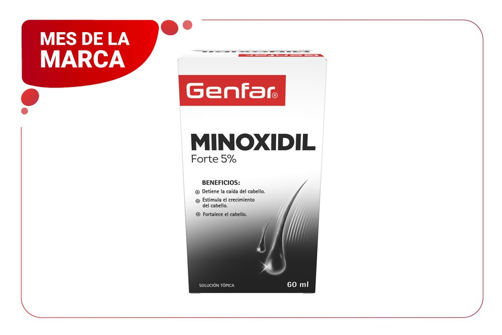 Minoxidil 5 % Genfar 60 Ml