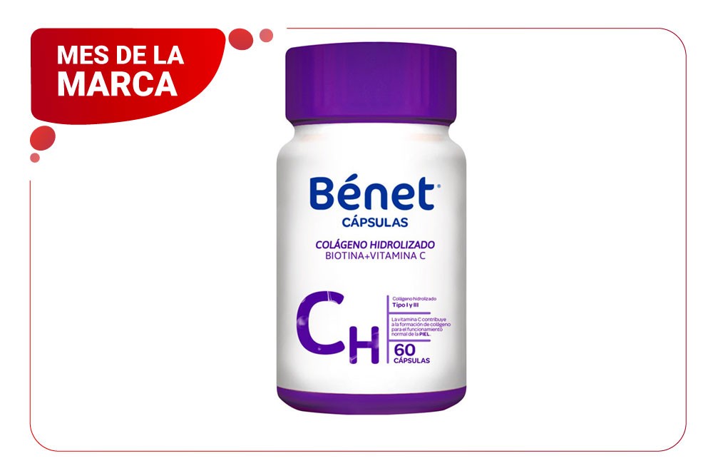 Colageno Hidrolizado Benet 60 Capsulas