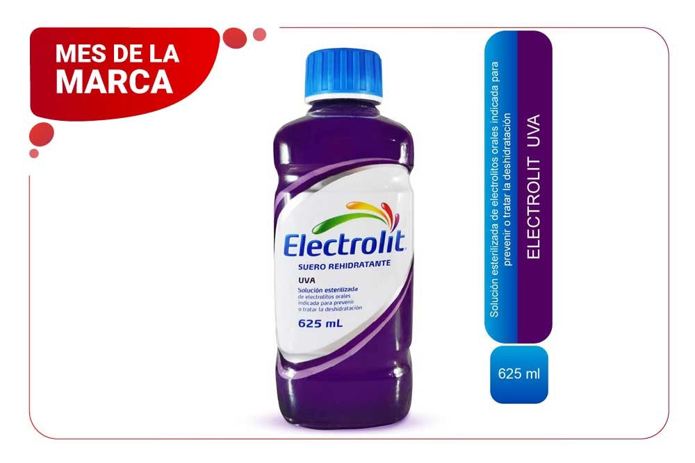 Suero Hidratante Electrolit Sabor Uva 625 Ml