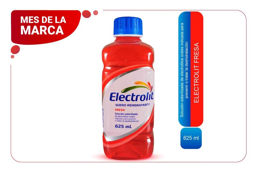 Suero Hidratante Electrolit Sabor Fresa 625 Ml