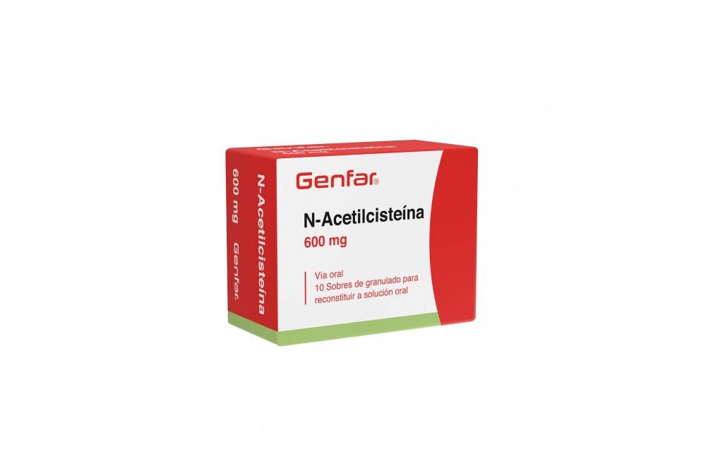 N-Acetilcisteína 600mg 10 Sobres De Granulado Para Solución Oral