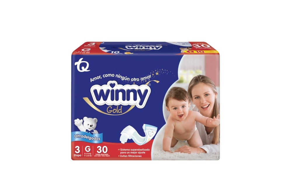 Pañales Winny Gold Etapa 3 G 30 Unds