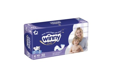 Pañales Winny Gold Fit Etapa 4 XG 50 Unds