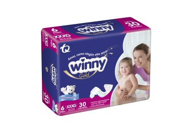 Pañales Winny Gold Etapa 6 XXXG 30 Unds