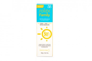 Protector Solar Sol-or Spf 50 Family 120 Ml