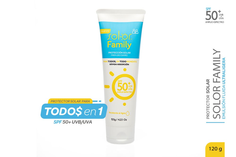 Protector Solar Sol-or Spf 50 Family 120 Ml