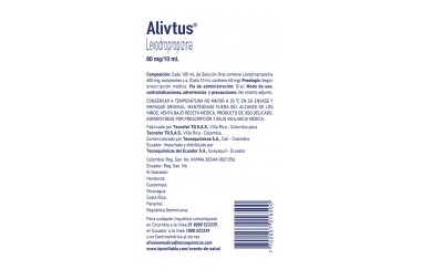 Alivtus 60Mg /10Ml Solución Oral 120 Ml