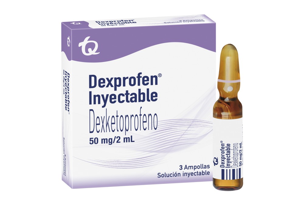 Dexprofen 50 Mg / 2Ml Solución Inyectable 3 Ampollas