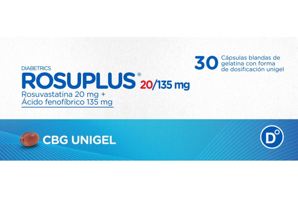 Rosuplus 20Mg/ 135Mg 30 Cápsulas Blandas De Gelatina