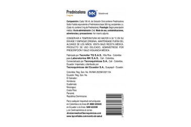 Prednisolona Mk 3 Mg/Ml Niños Sabor Fruit Punch Solución Oral 60 Ml