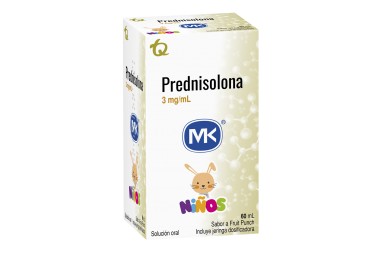 Prednisolona Mk 3 Mg/Ml Niños Sabor Fruit Punch Solución Oral 60 Ml