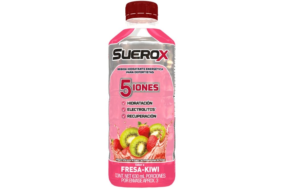 Bebida Hidratante Energetica Suerox Sabor Fresa Kiwi 630 Ml