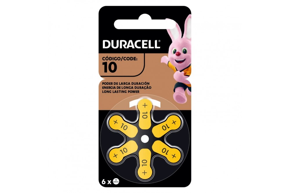 Pila Auditiva Duracell 10 6 unds