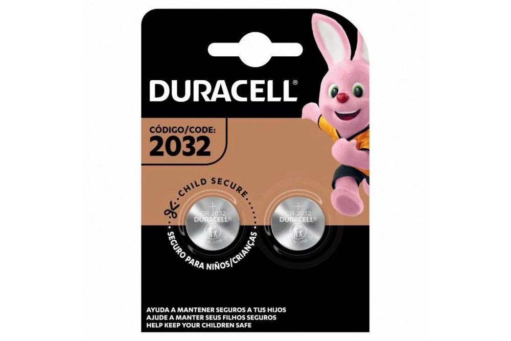 Pila Duracell Litio Boton 2032 2 unds