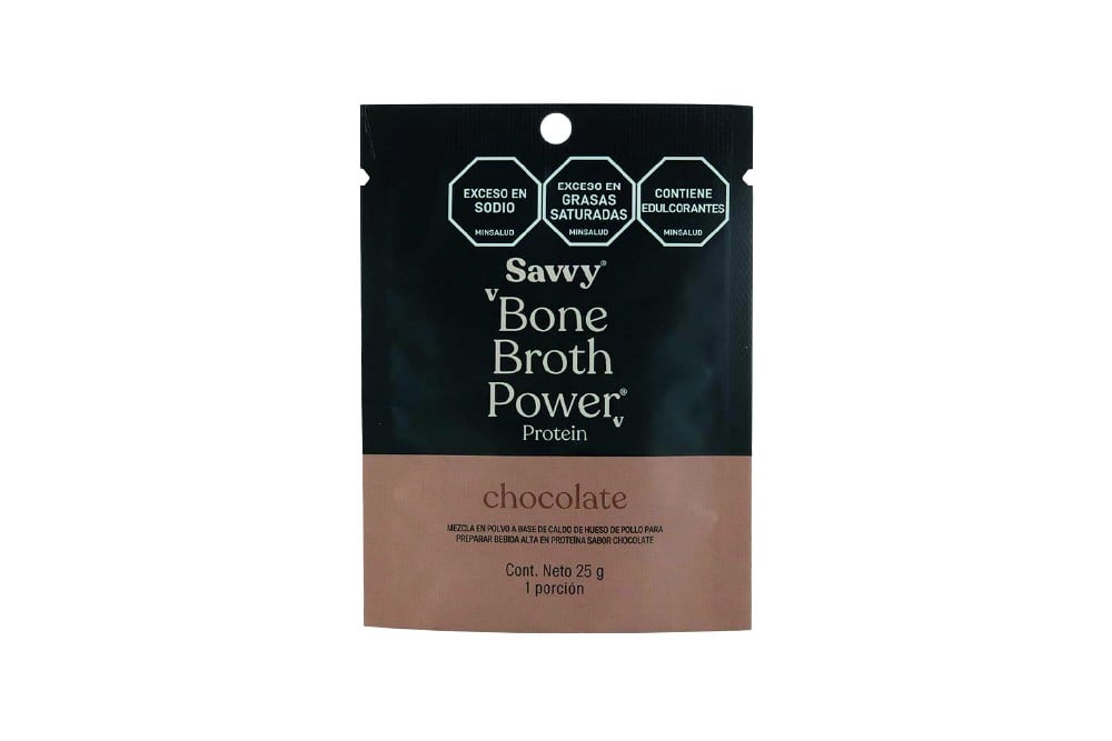 Mezcla A Base De Caldo De Hueso De Pollo Bone Broth Power Sabor Chocolate 25 G