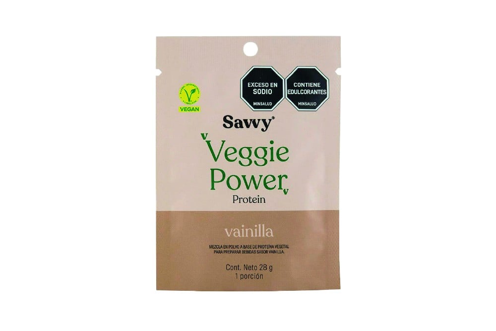 Mezcla Con Proteína Savvy Veggie Power Sabor Vainilla 28 G