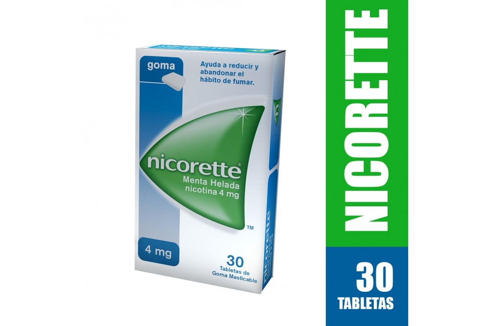 Menta Helada Nicorette Tableta Masticable 4 Mg