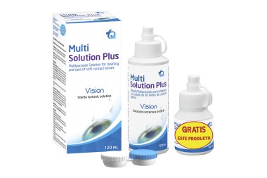 Oferta Solución Multipropósito Multi Solution Plus 120 Ml + 30 Ml