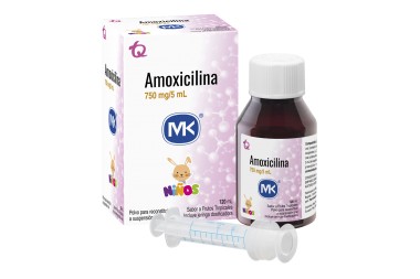 Amoxicilina Mk 750 Ml / 5 Ml Sabor a Frutos Tropicales 120 Ml