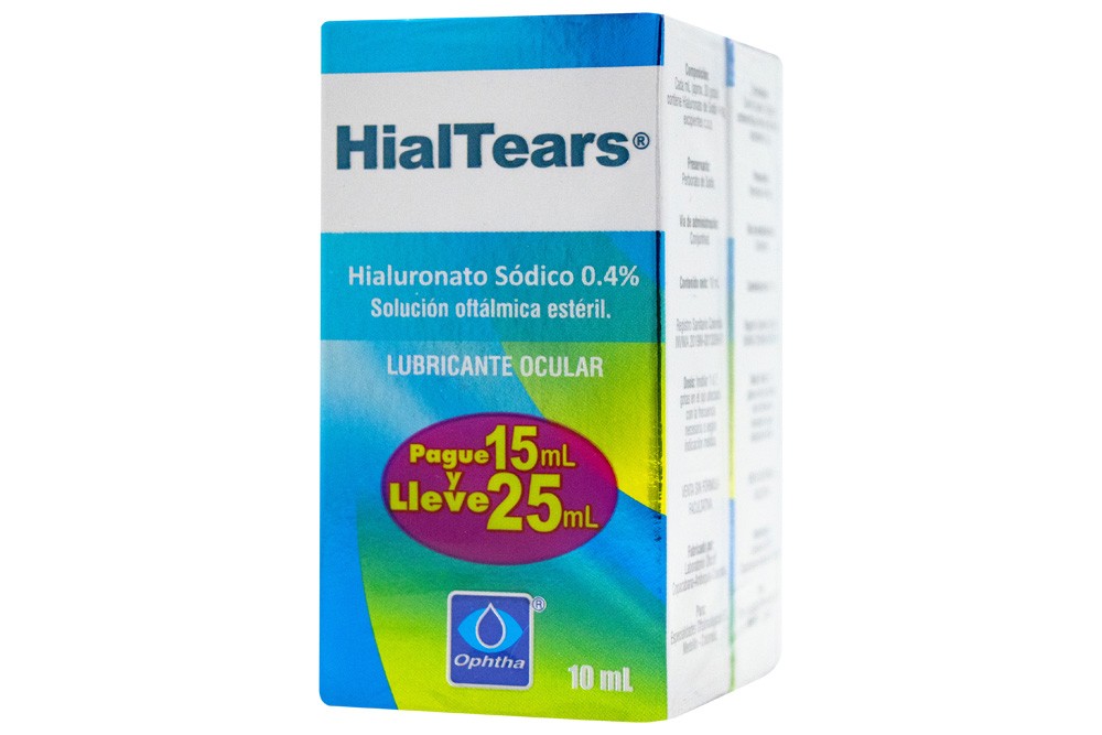 Solución Oftálmica Hialtears 0,4 % 5 Ml + 10 Ml