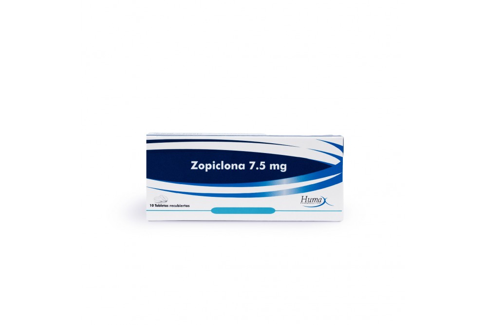 Zopiclona 7,5 Mg Humax 10 Tabletas Recubiertas