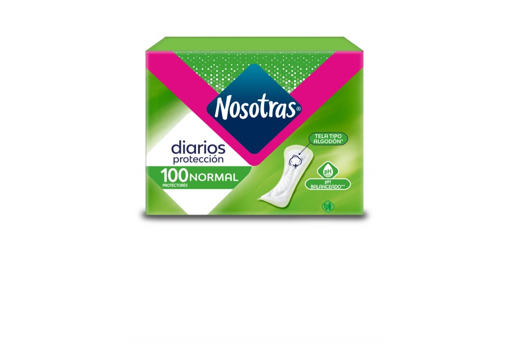 Protectores Diarios Nosotras Normal 100 Unds