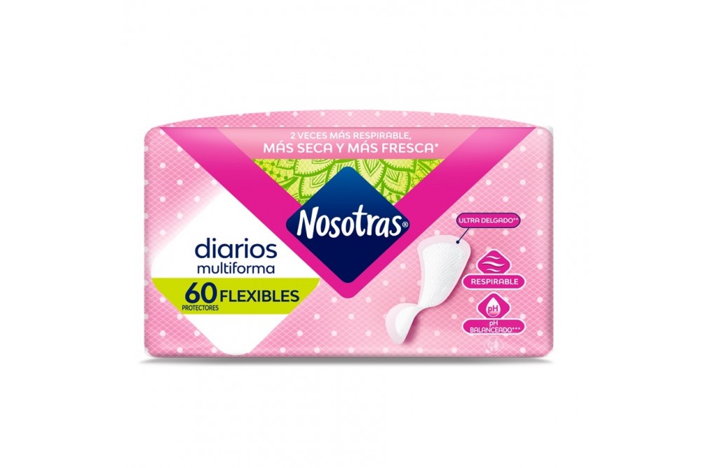 Protectores Diarios Nosotras Multiforma 60 Unds