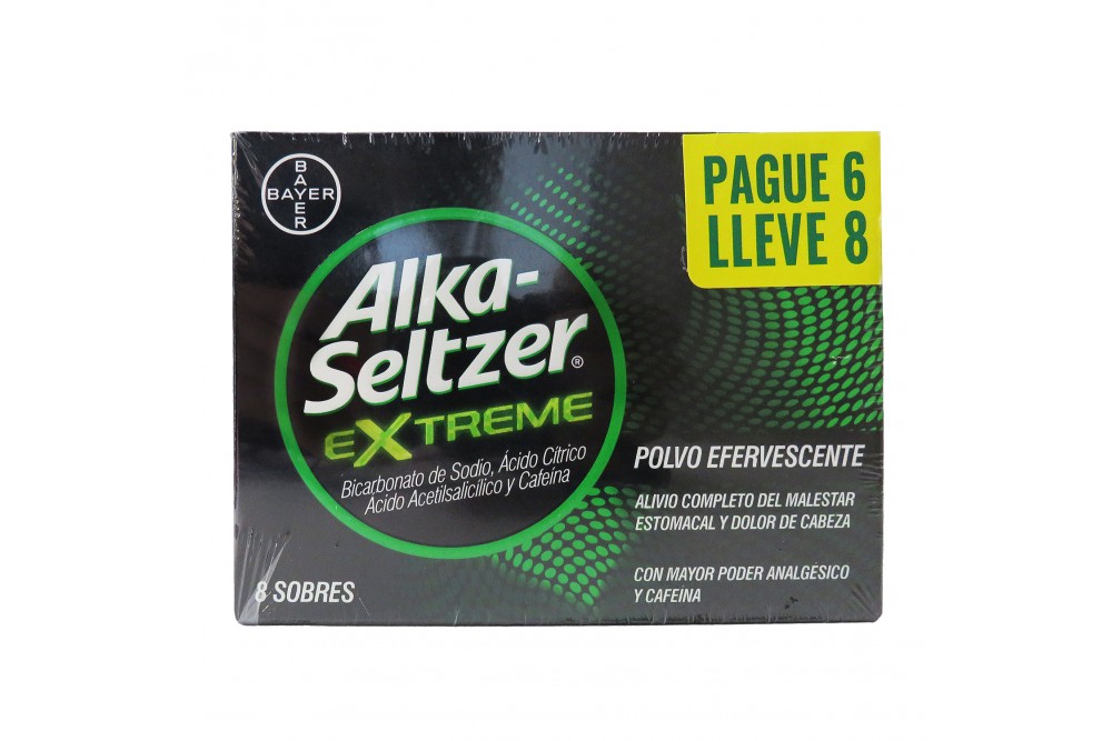 Oferta Alka-Seltzer Extreme pague 6 lleve 8 Unds