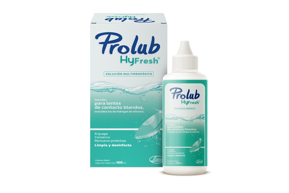 Solución Multiproposito Prolub Hyfresh Para Lentes De Contactos 100 Ml