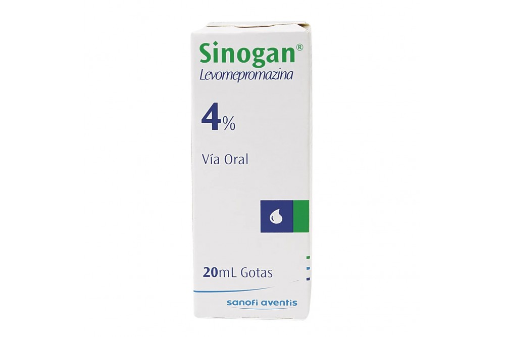 Gotas Sinogan 4 % Levomepromazina Clorhidrato 20 Ml Via Oral